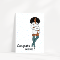 Image 3 of  Baby Shower Card Congrats Mams