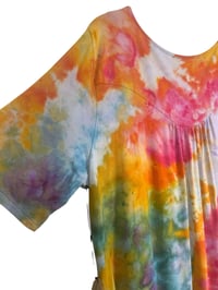Image 8 of L Luxe Knit Babydoll Top in Euphoria Watercolor Ice Dye