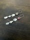Image of Prunus Kanzan Petal (Sakura) Tourmaline Mismatch Earrings (Pink)