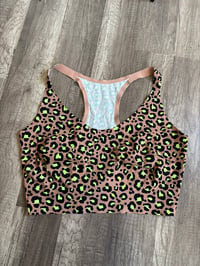 Image 1 of NWT Leopard tee shirt bralette 