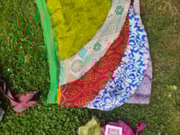 Image 12 of Wrap petal skirt 8-18 uk green waistband