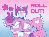 Image 1 of Optimus Prime Riso Print (PREORDER)