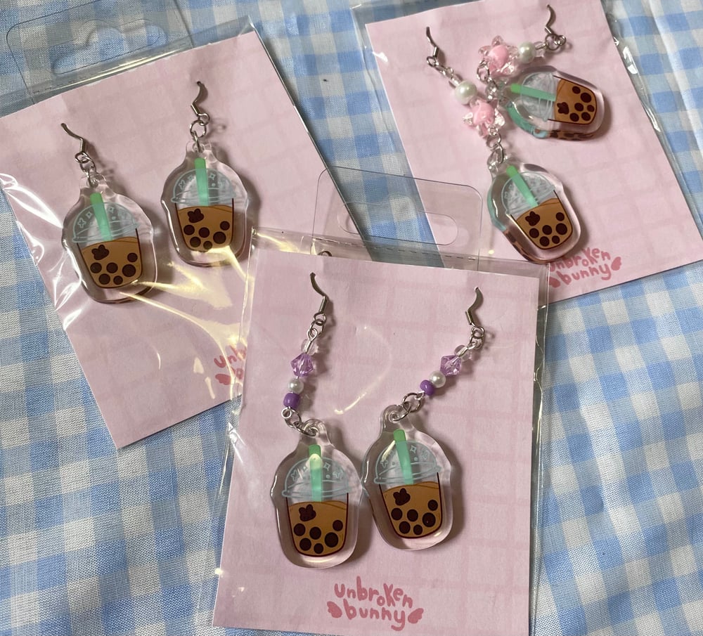 Boba Bunny Earrings