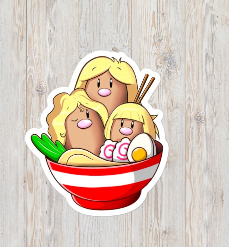 Image of Ramen Dugtrio stickers