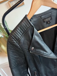 Image 2 of TOPSHOP faux leather jacket 