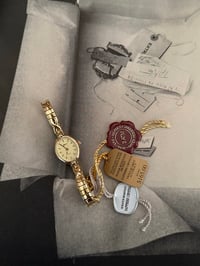 Image 1 of Vintage Stretch Band Gold Dial Watch - New with tag 