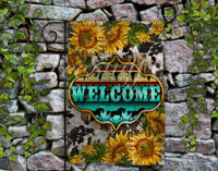 Welcome Horse Garden Flag