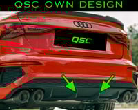 X4  Audi 8Y S3 pre facelift    Rear Diffuser Strip Stickers copy