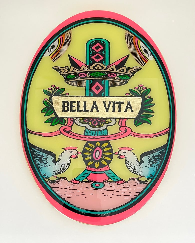 Image of Bella Vita Oval Pastel Yellow Large 25cm x 35cm