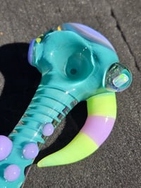 Image 3 of Aqua X Slyme Pipe With Horn And Opal