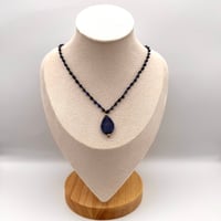 Image 2 of Lapis Leaf Necklace