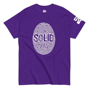 Image of White Printed Solid T-Shirt