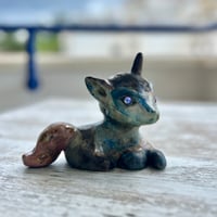 Image 3 of Ethereal Raku UNICORN with Crystal Eyes