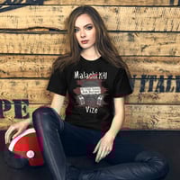 Image 5 of Officially Licensed Little Stranger Trigger warning front and back T-shirt 
