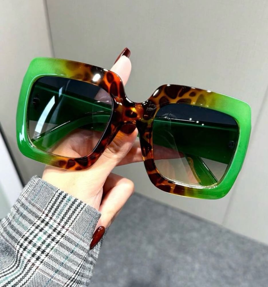 Image of “Green -Leopard Print Shades”