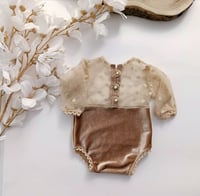 Image 1 of Newborn girls bodysuit | Fiorenza | beige