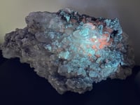 Image 18 of Large Quartz & UV Clacite Cluster | China #2912