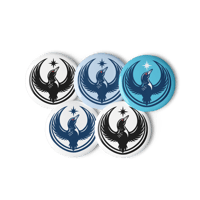 Image 2 of Set of rebel loon buttons