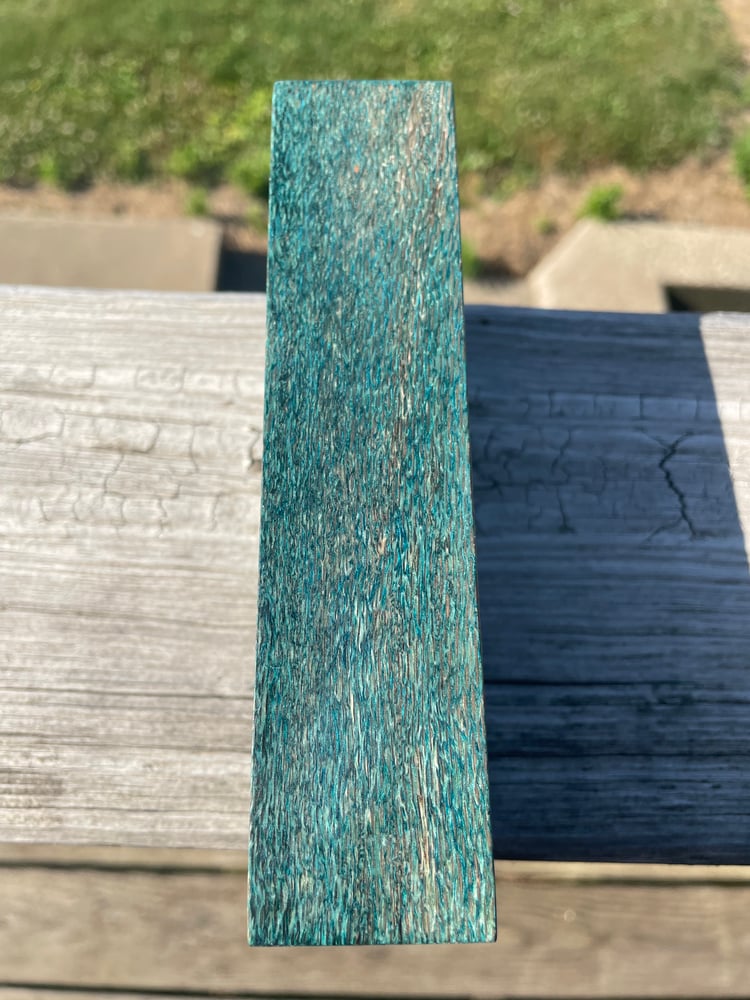 Image of Teal Hawaiian Silk Oak Knife Blocks