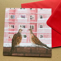 'Two Turtle Doves' Luxury Christmas card (Single or multipack)