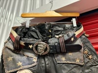 Image 11 of Leather pants w Elvis belt buckle