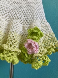 Image 2 of Handmade crochet baby dress size 12 months