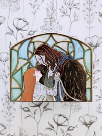 Image 1 of Frankenstein Stained Glass Pin Preorder