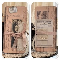Image 2 of Junk Journal lace samples french folder