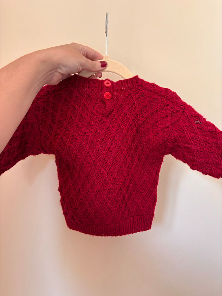 Image of PRE LOVED HAND KNIT red