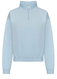 Image 5 of 3/4 zipped cropped sweatshirt add on