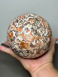 Image 12 of Large Money Agate Sphere Statement Piece #2853