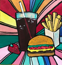 The Diner - 10X10” Acrylic on Canvas