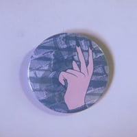 Image 1 of Devil in the Shadows 2 inch Button Pin