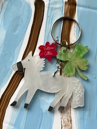 Lucky pony trinket keyring 