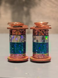Multi Color Sparkles 1.25 Inch 6 Wrap Coils 