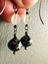 Image 18 of hematite disco ball earrings