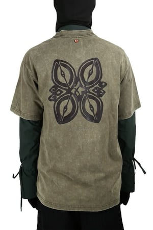 Image of ÆNRMÒUS - 1023 Seed Tee (Washed Brown)