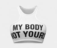 Image 1 of My Body Not Your Problem Crop Tee