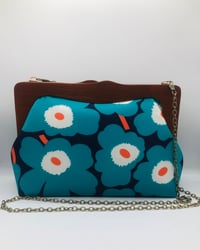 Image 4 of Blue Bold Floral Clutch