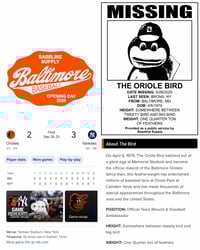 Image 2 of 2026 Orioles Opening Day Raglan Baseball tee