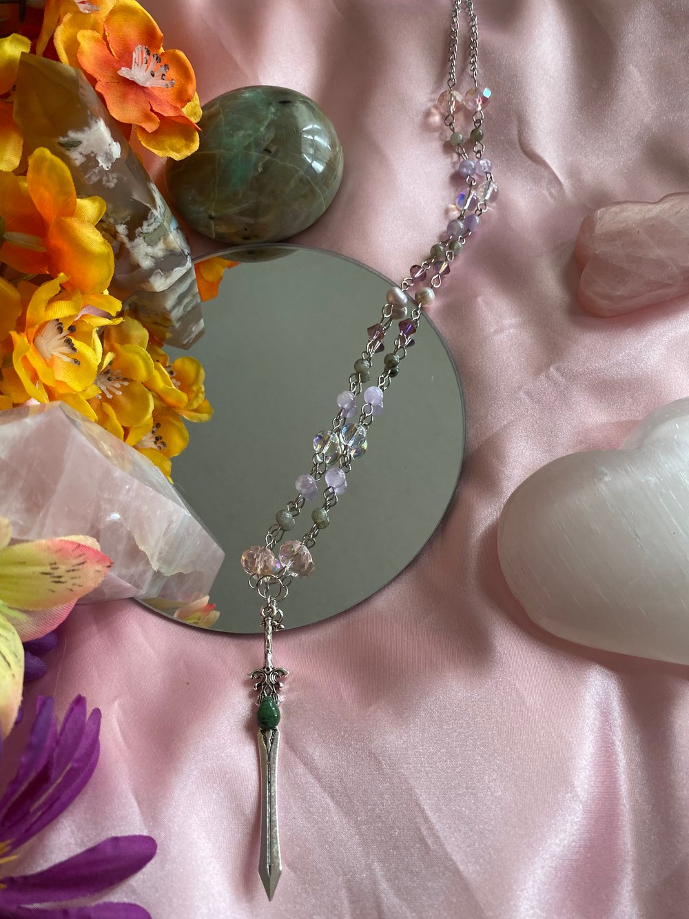 Image of Enchanted Forest Sword Necklace