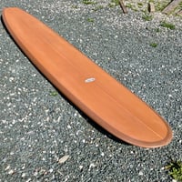 Image 3 of 9-3 Stepper Nose Rider Surfboard Polyola Blank Golden Brown Tint
