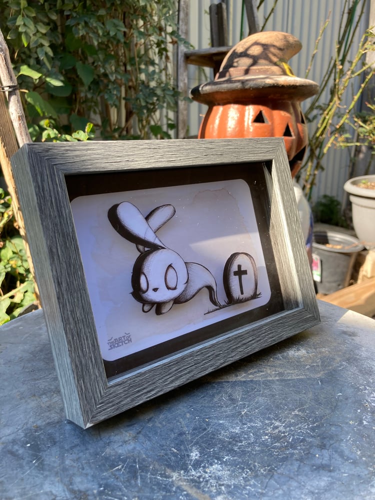Image of "Ghost Bunny" Shadow Box