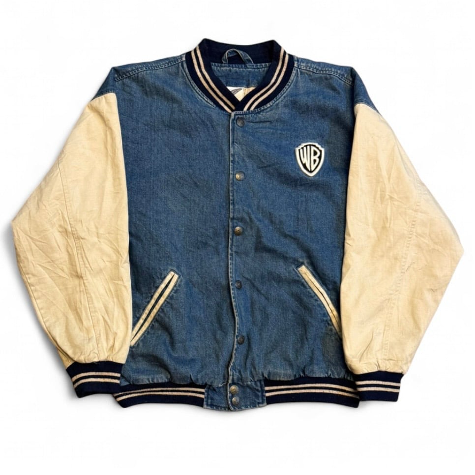 Image of 1990s Warner Brothers Looney Tunes Embroidered Bomber Jacket (M)