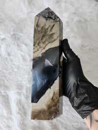 Image 5 of Volcanic Agate Large Crystal Towers UV Reactive - 3 Styles 
