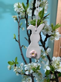 Image 5 of Ceramic Floppy Ear Flower Bottom Bunny decoration