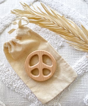Image of Eco Friendly Peace Sign Teether 