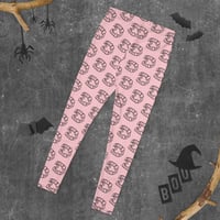 Image 1 of Pink Plastic Fang Leggings