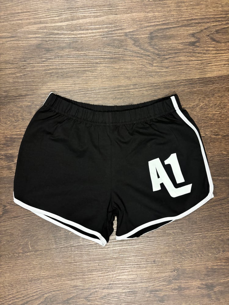 Image of A1SD1 Women Shorts (Black & White)