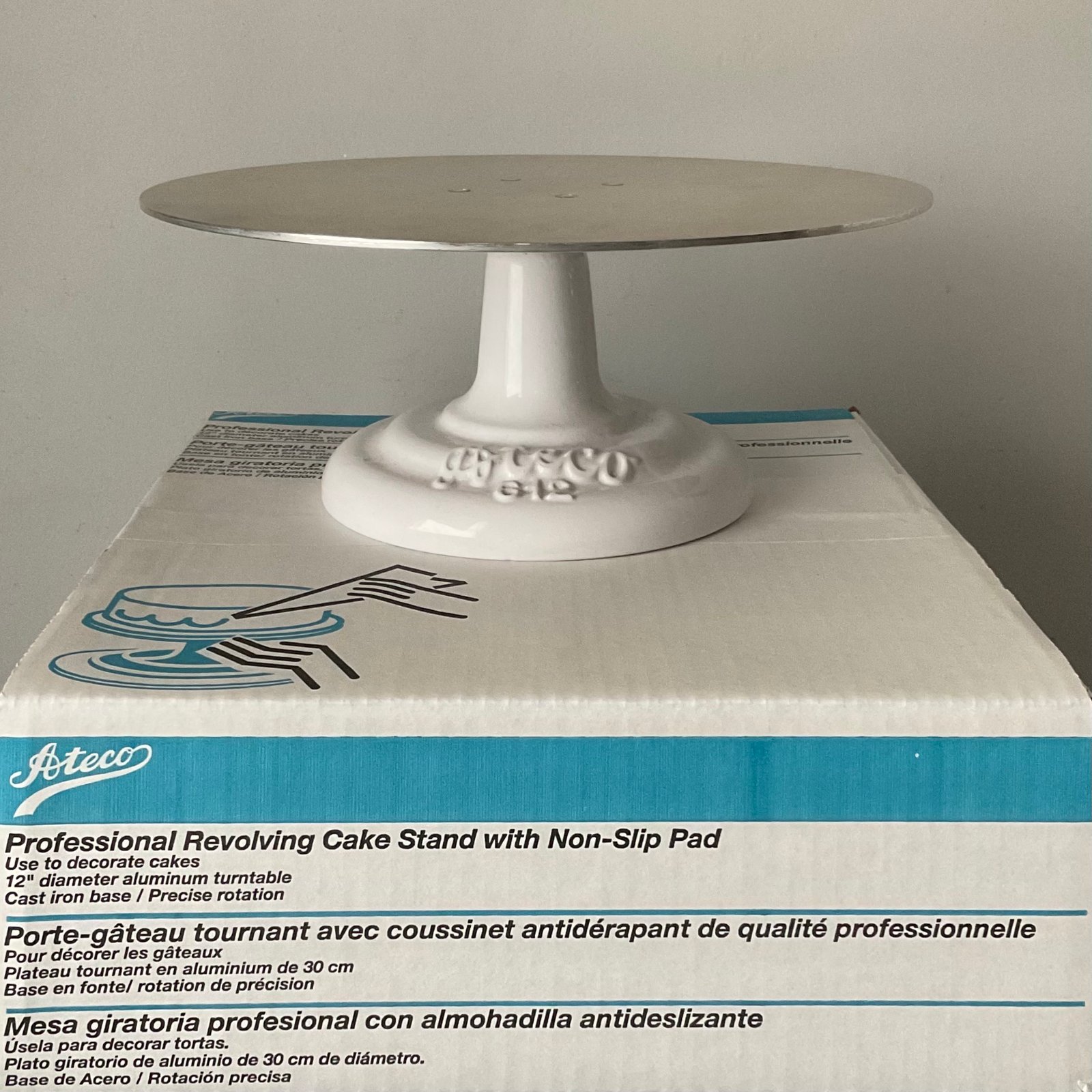 Cake Turn table Plastic Fiber Dia - 29cm x H-12cm | HORECA247